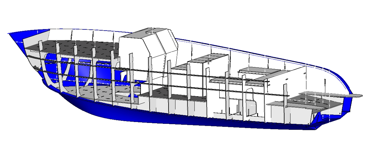Progettazione navale workboat HDPE